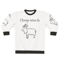 Cheap Wine and Three Legged Goat Graphic Sweatshirt