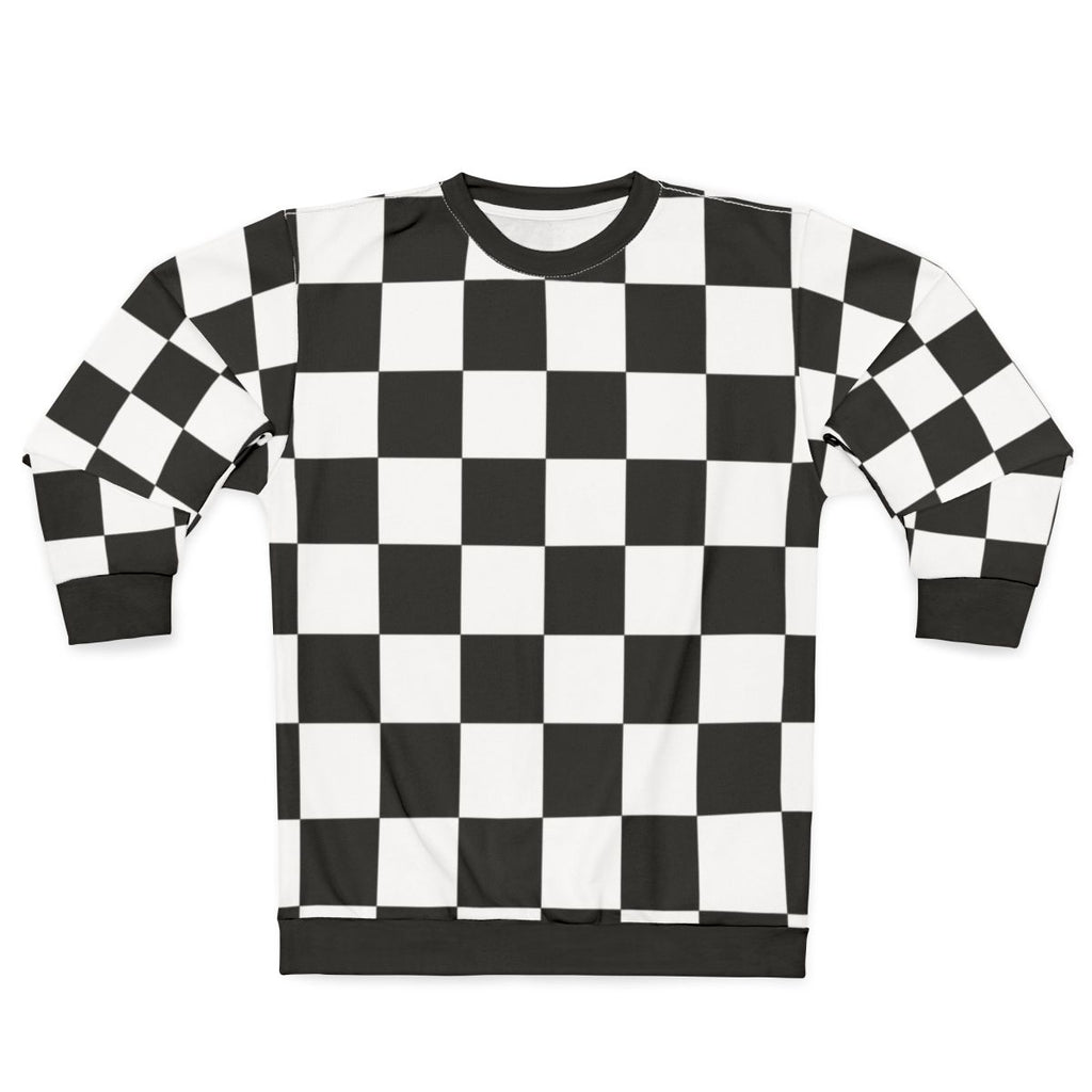 Checkered flag racing winner sweatshirt