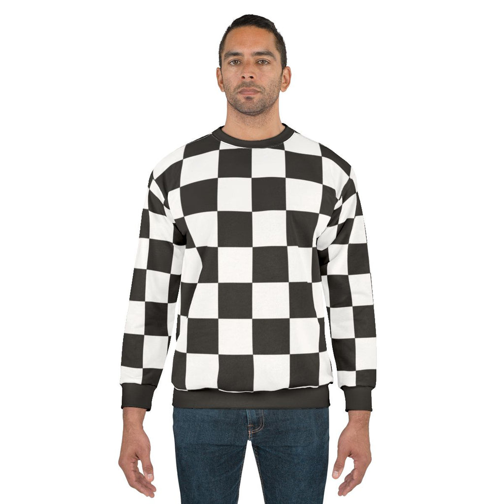 Checkered flag racing winner sweatshirt