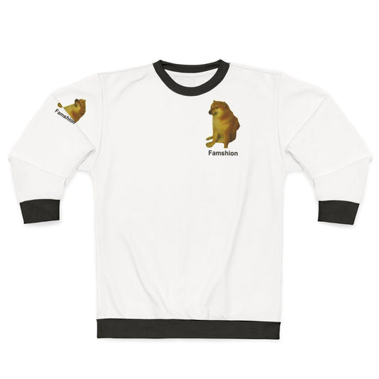 Cheems Meme Sweatshirt with a Shiba Inu Dog