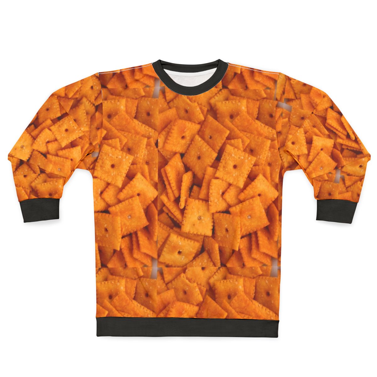 Cheez It Sweatshirt featuring the iconic cheese cracker design