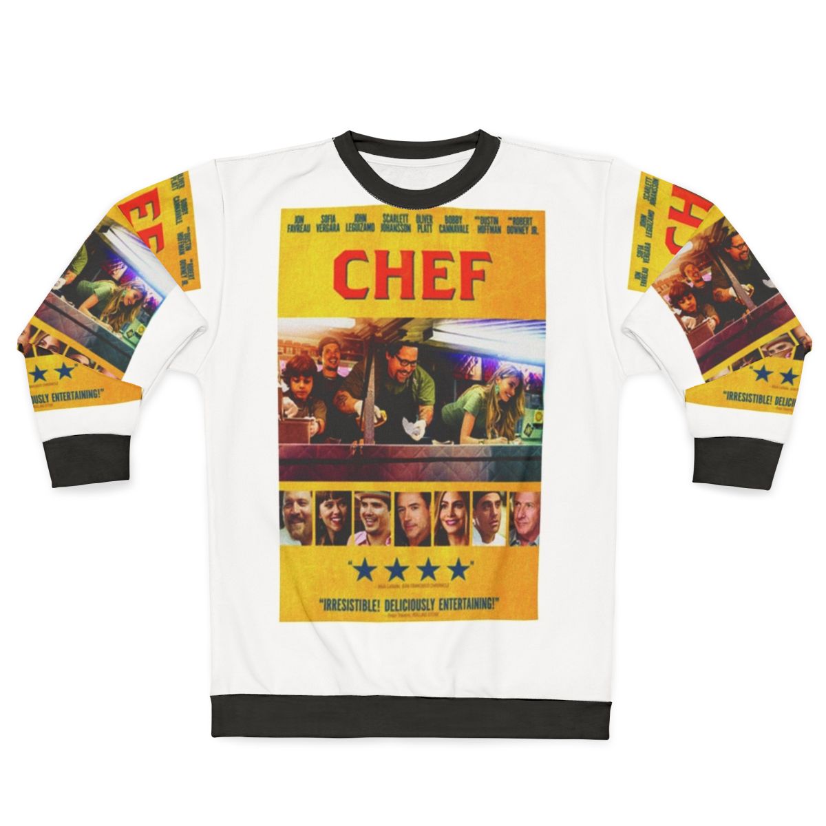 Chef themed sweatshirt with movie references