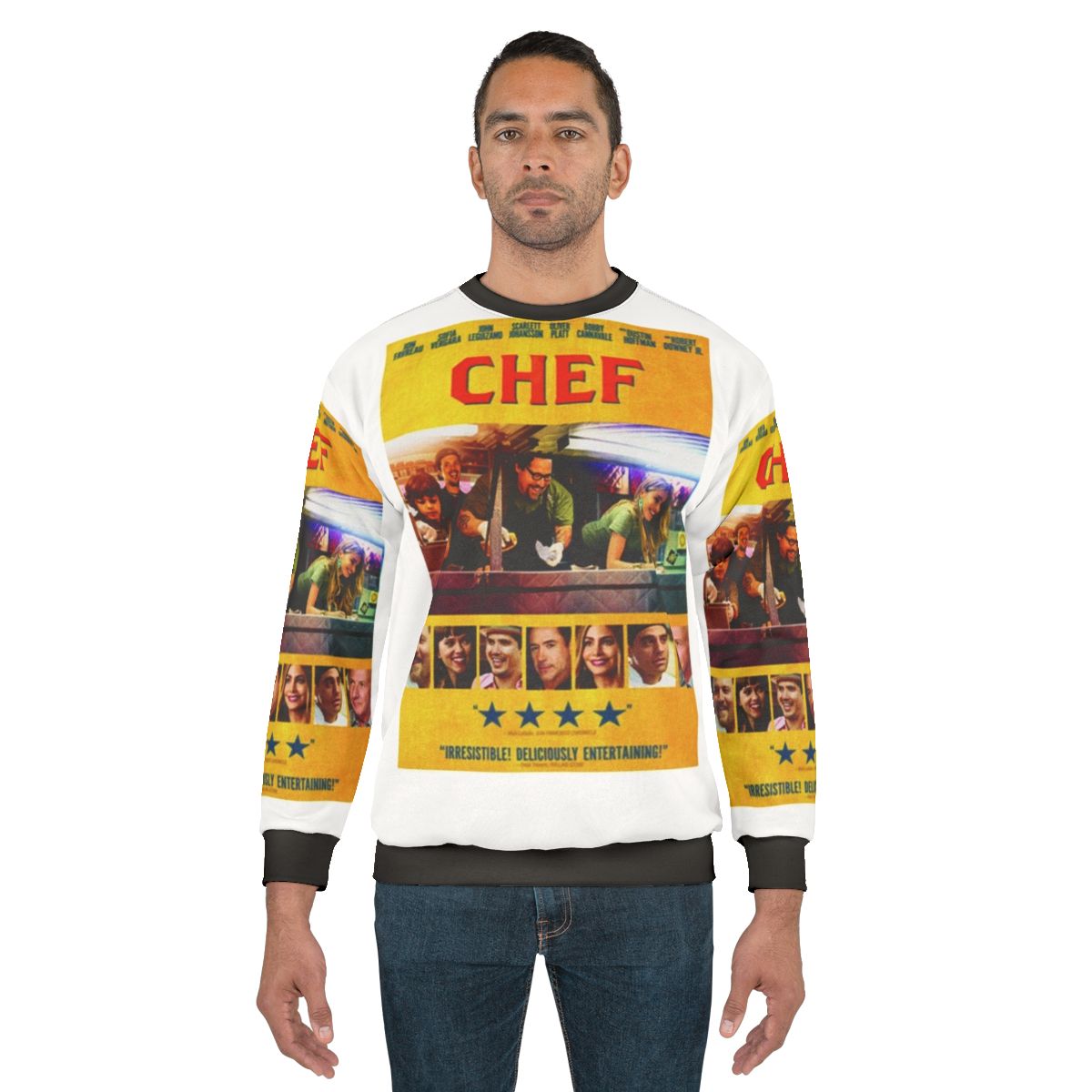 Chef themed sweatshirt with movie references