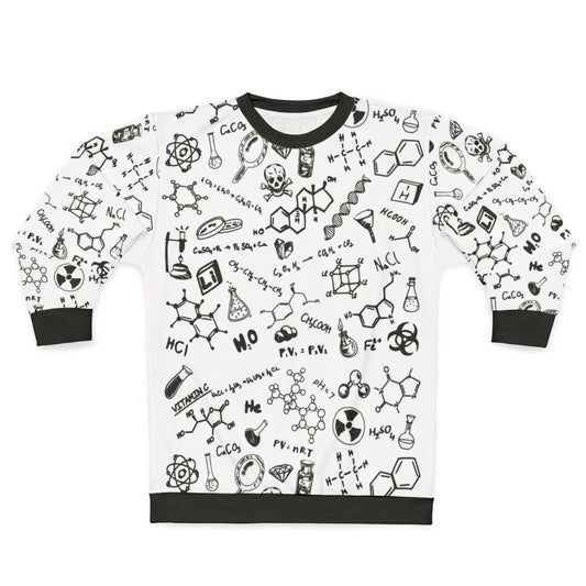 Chemistry Pattern Sweatshirt - Periodic Table Clothing for Science Lovers