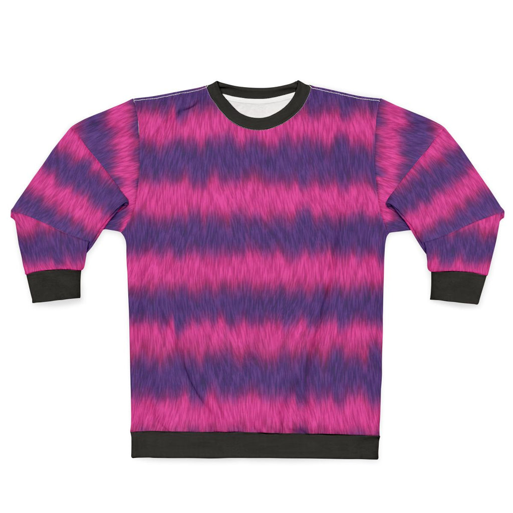 Cheshire Cat Sweatshirt with Striped Design