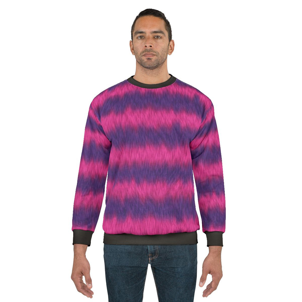 Cheshire Cat Sweatshirt with Striped Design