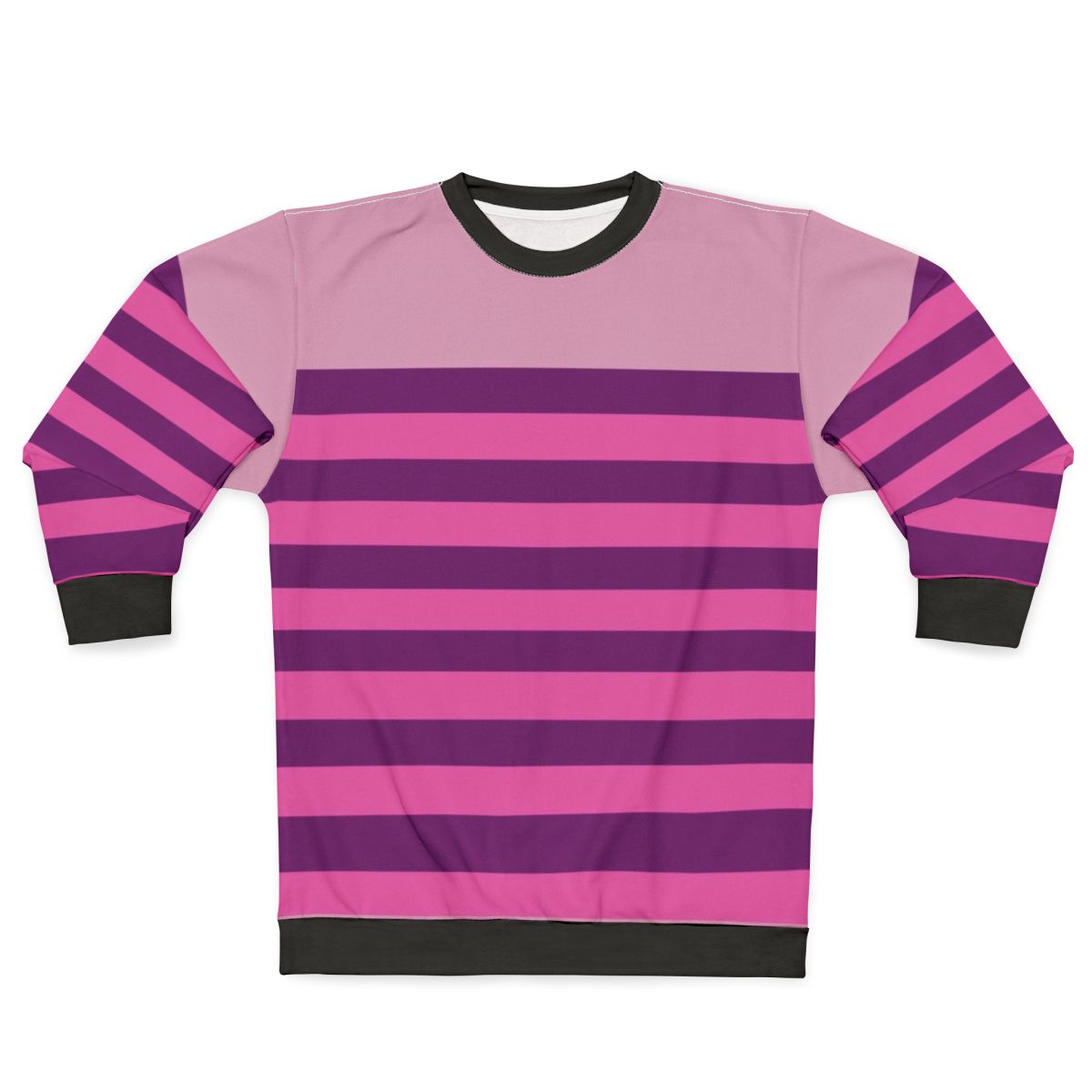 Cheshire Cat Inspired Horizontal Striped Sweatshirt