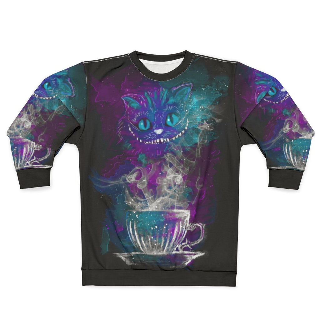 Cheshire Cat Galaxy Tea Party Sweatshirt
