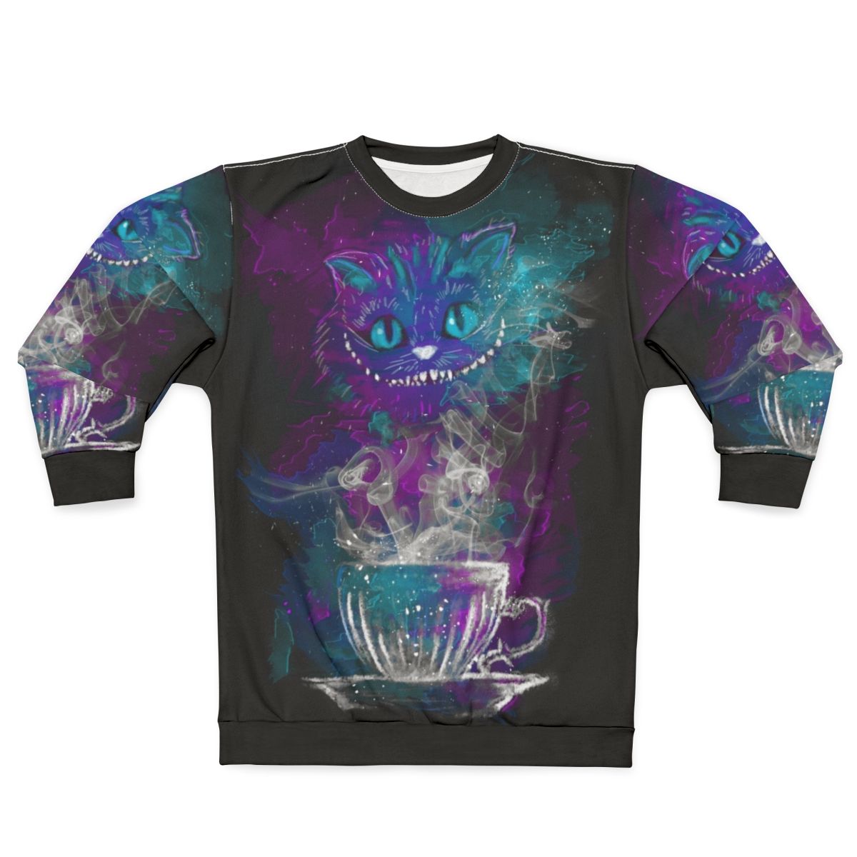 Cheshire Cat Galaxy Tea Party Sweatshirt