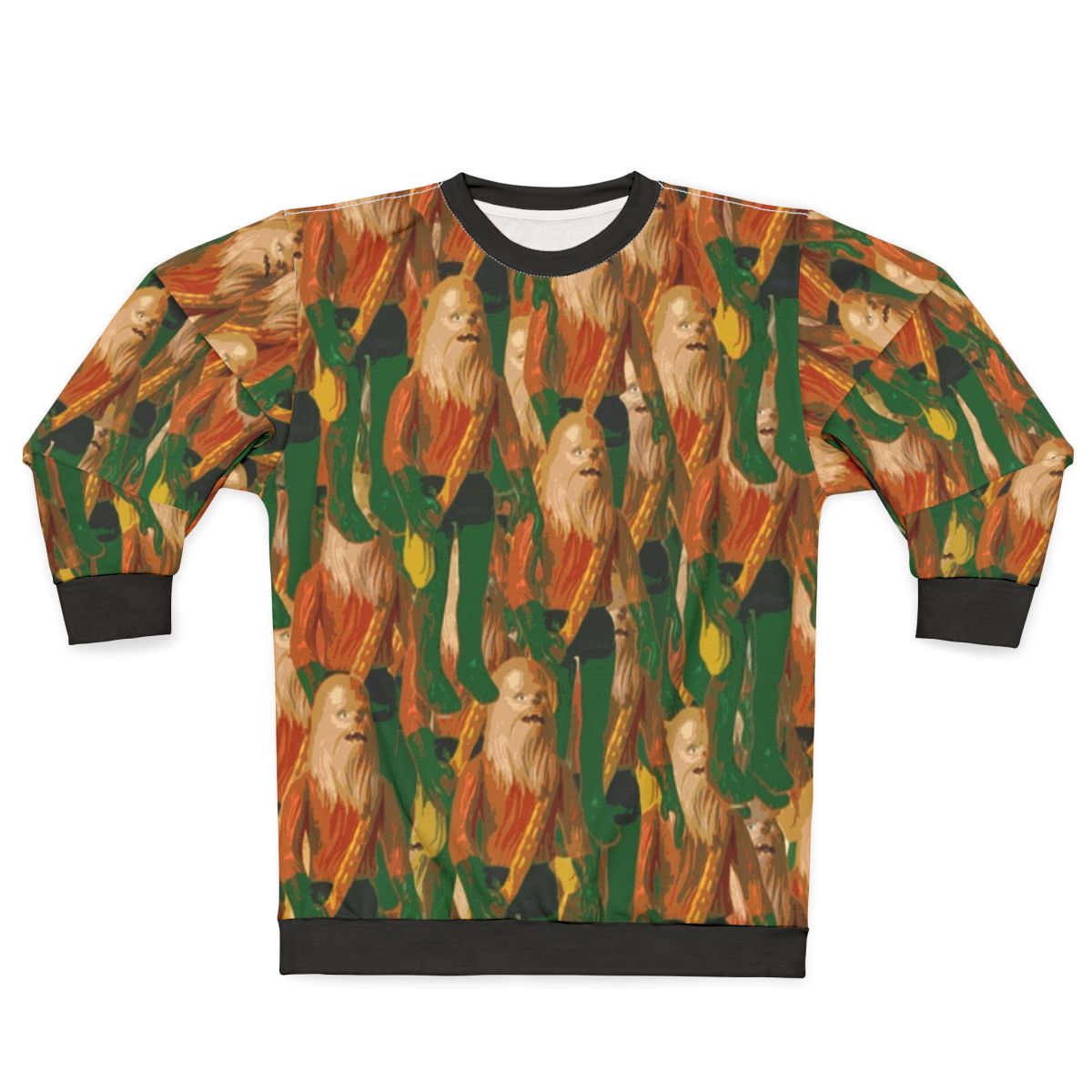 Chewbaquaman collage sweatshirt featuring Chewbacca and Aquaman