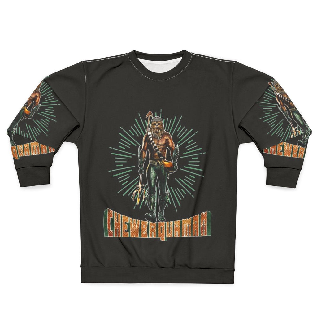 Chewbaquaman sci-fi superhero mash-up sweatshirt