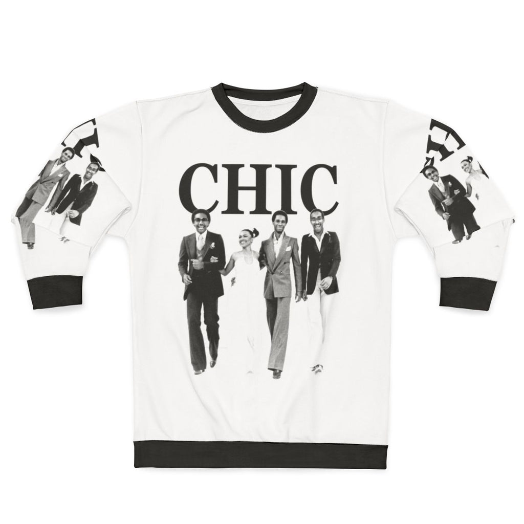 Retro Disco Sweatshirt with Funky Music and 70s Vibe