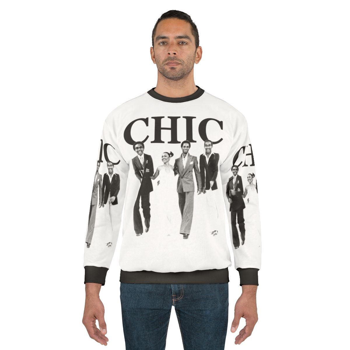 Retro Disco Sweatshirt with Funky Music and 70s Vibe