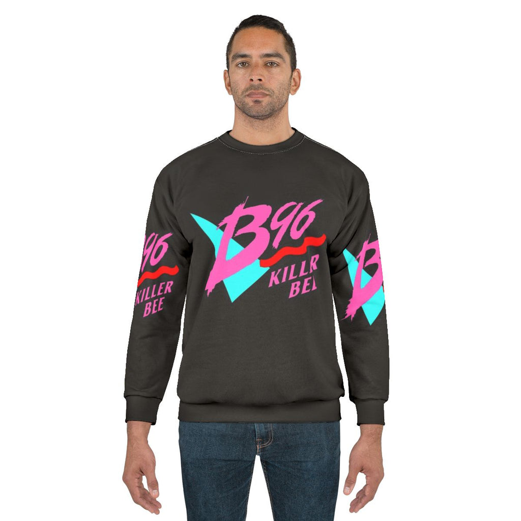 Vintage Chicago Killer Bee B96 FM Radio 90s 80s Sweatshirt