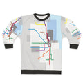 Chicago Transit Map Lake Michigan Sweatshirt