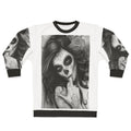 Chicano Style Sweatshirt with Unique Skull and Tattoo Design