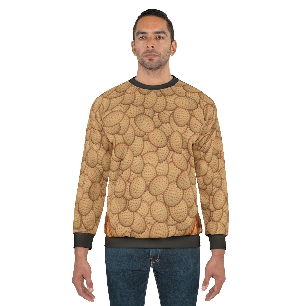 Chicken Crimpy Shapes Graphic Sweatshirt