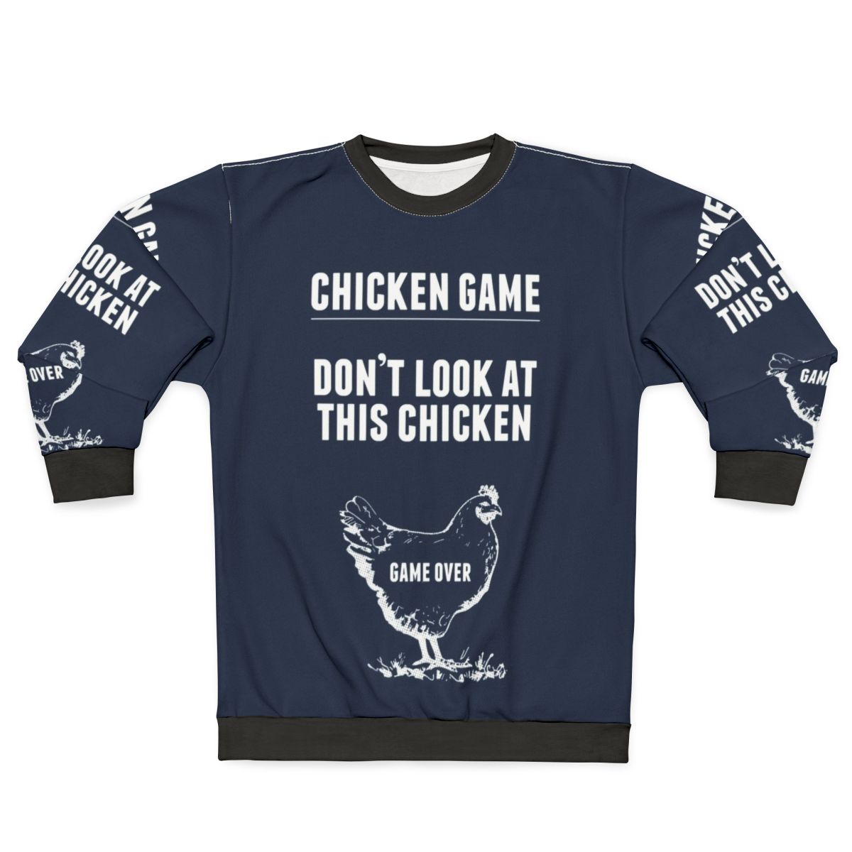 Funny chicken game graphic sweatshirt