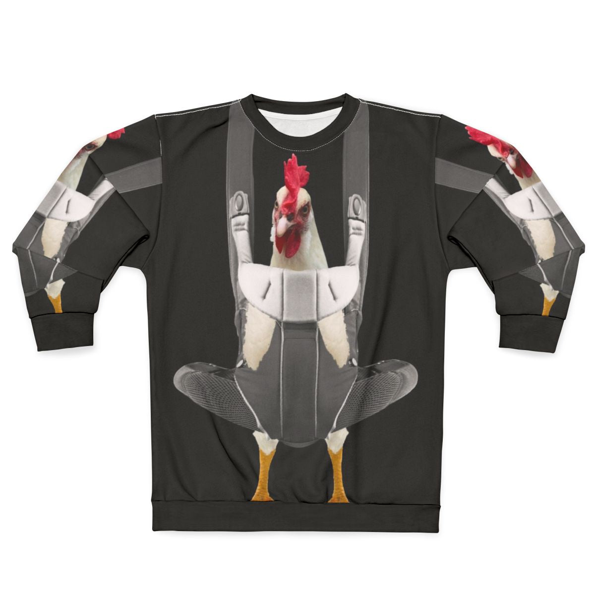 Chicken in Baby Carrier Sweatshirt