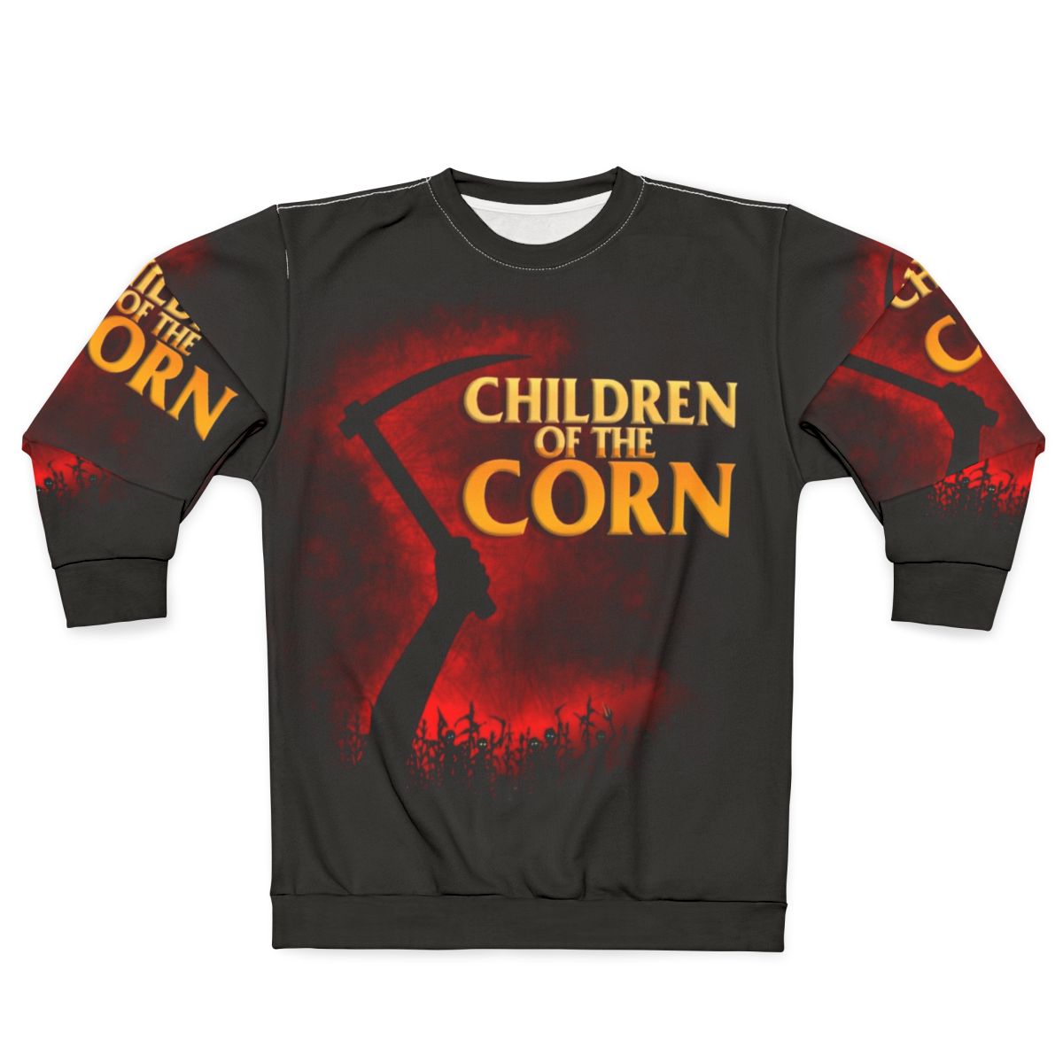"Children of the Corn" horror movie themed sweatshirt