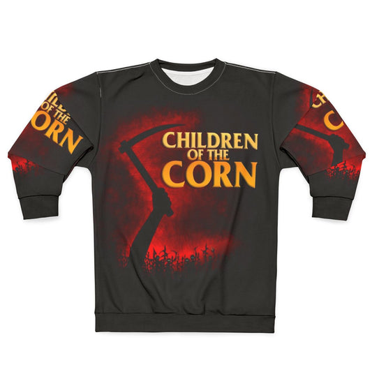 "Children of the Corn" horror movie themed sweatshirt