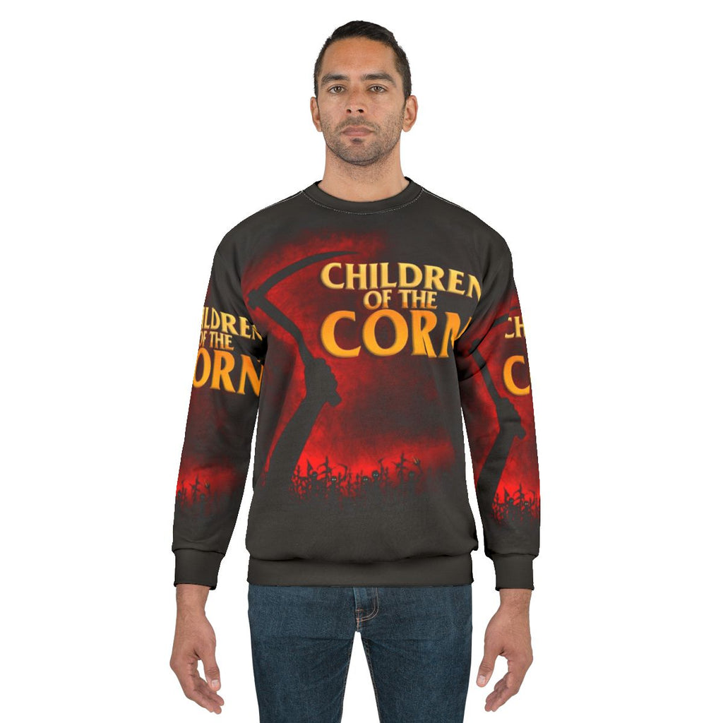 "Children of the Corn" horror movie themed sweatshirt