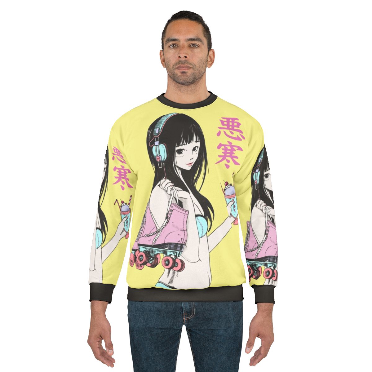 Chill Lofi Summer Girl Sweatshirt with Aesthetic Designs