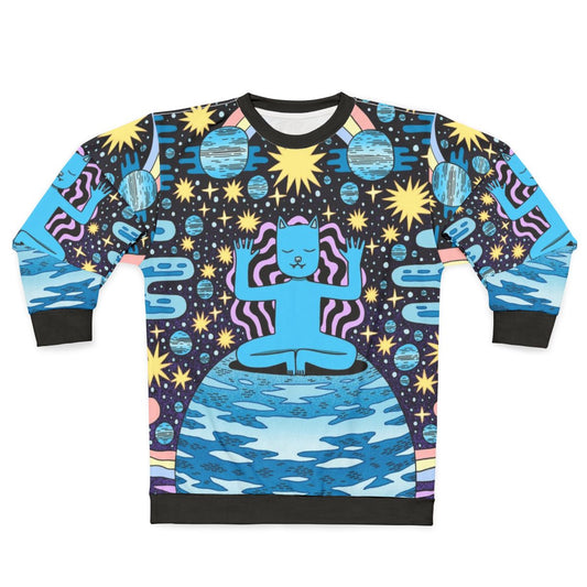 Chill Out Sweatshirt with Cosmic Galaxy Design