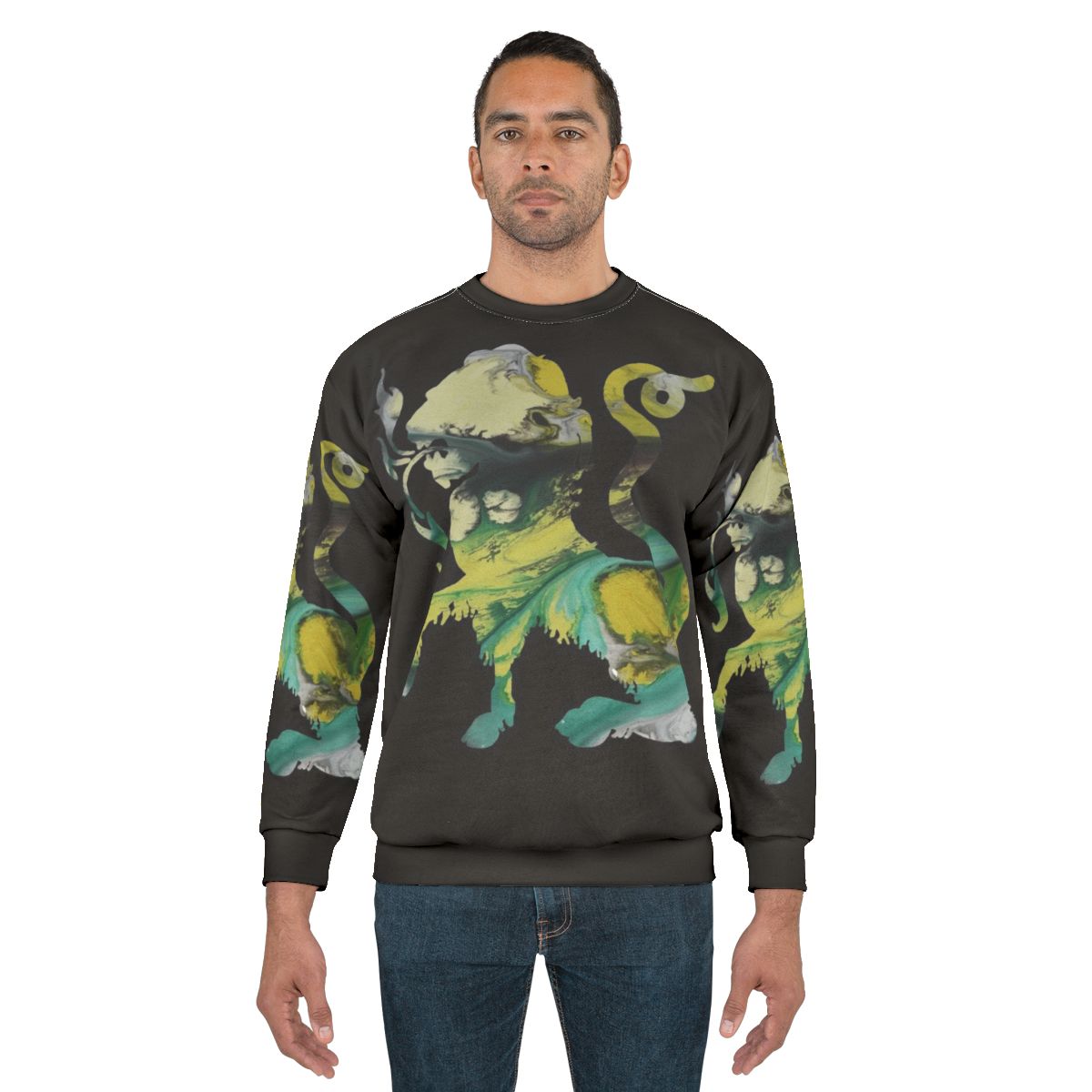 Chimaera Sweatshirt with Mythological Creature Design