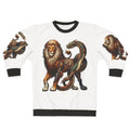 Chimera fantasy sweatshirt with embroidered design of mythical creatures
