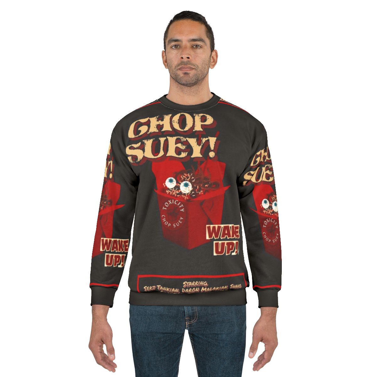 Chop Suey System of a Down inspired horror-themed sweatshirt