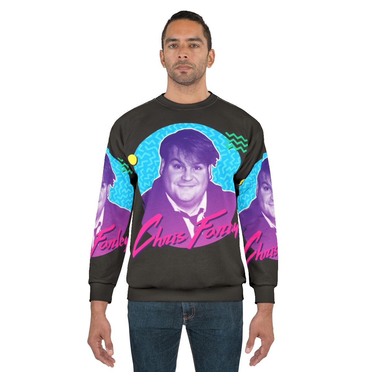 Chris Farley 90s Nostalgia Graphic Sweatshirt