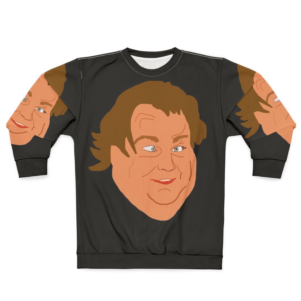 Vintage Chris Farley SNL Comedy Cartoon Head Sweatshirt