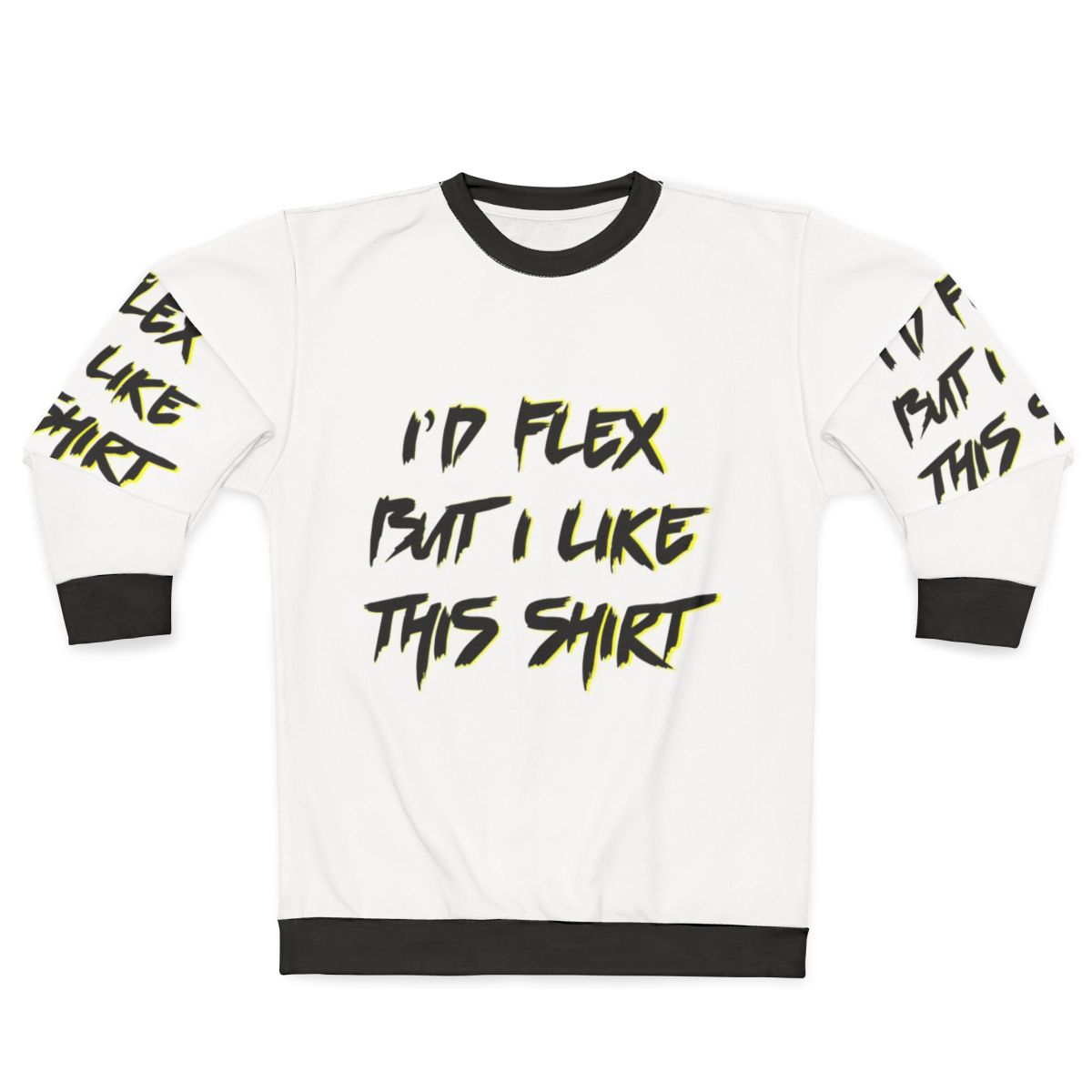 Chris Farley "I'd Flex But I Like This Shirt" Motivational Speaker Sweatshirt