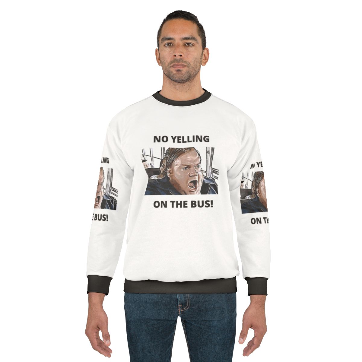Chris Farley "No Yelling On The Bus" Comedy Sweatshirt