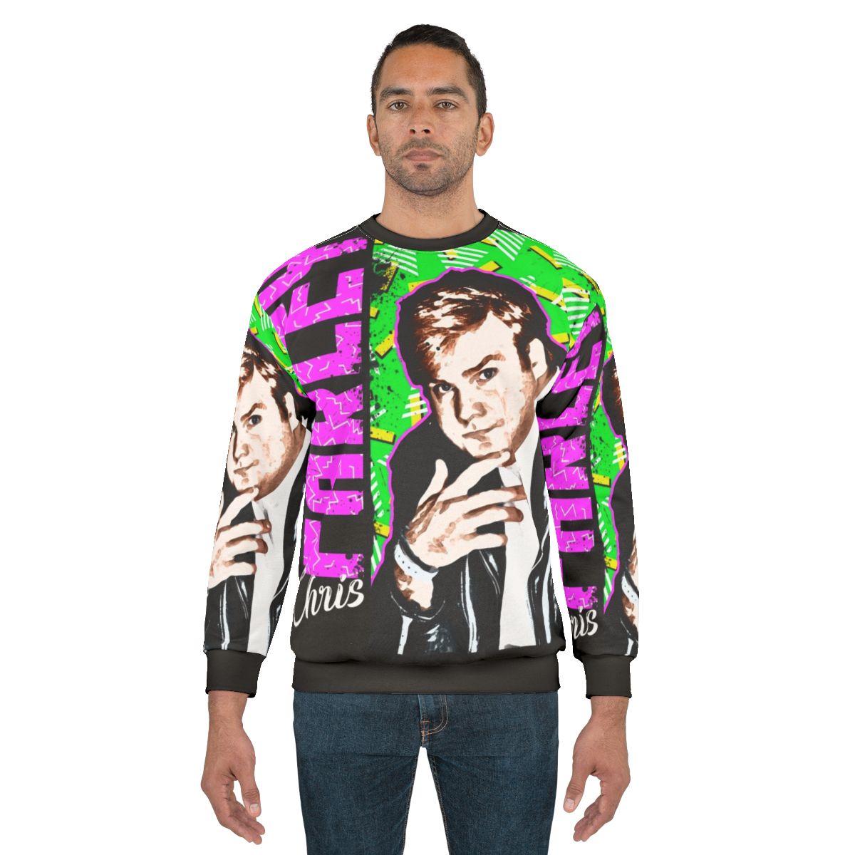 Retro Chris Farley Graphic Sweatshirt