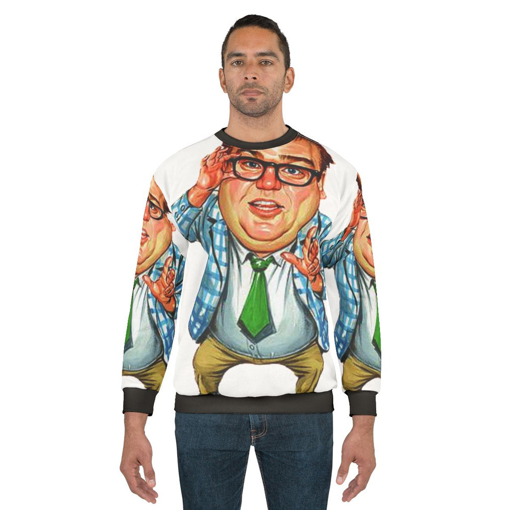 Classic Chris Farley Sweatshirt - Iconic 90s Comedy Apparel