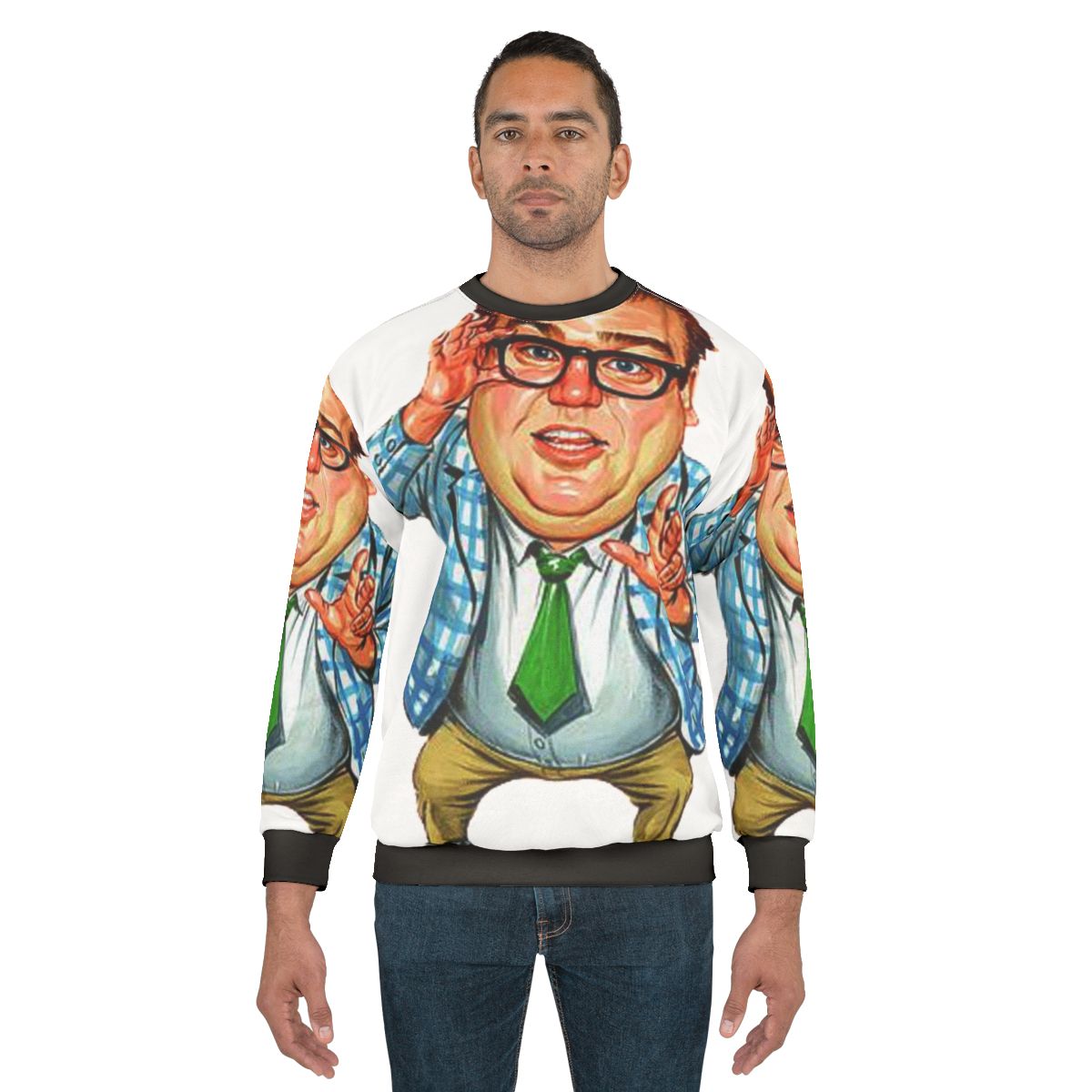 Classic Chris Farley Sweatshirt - Iconic 90s Comedy Apparel