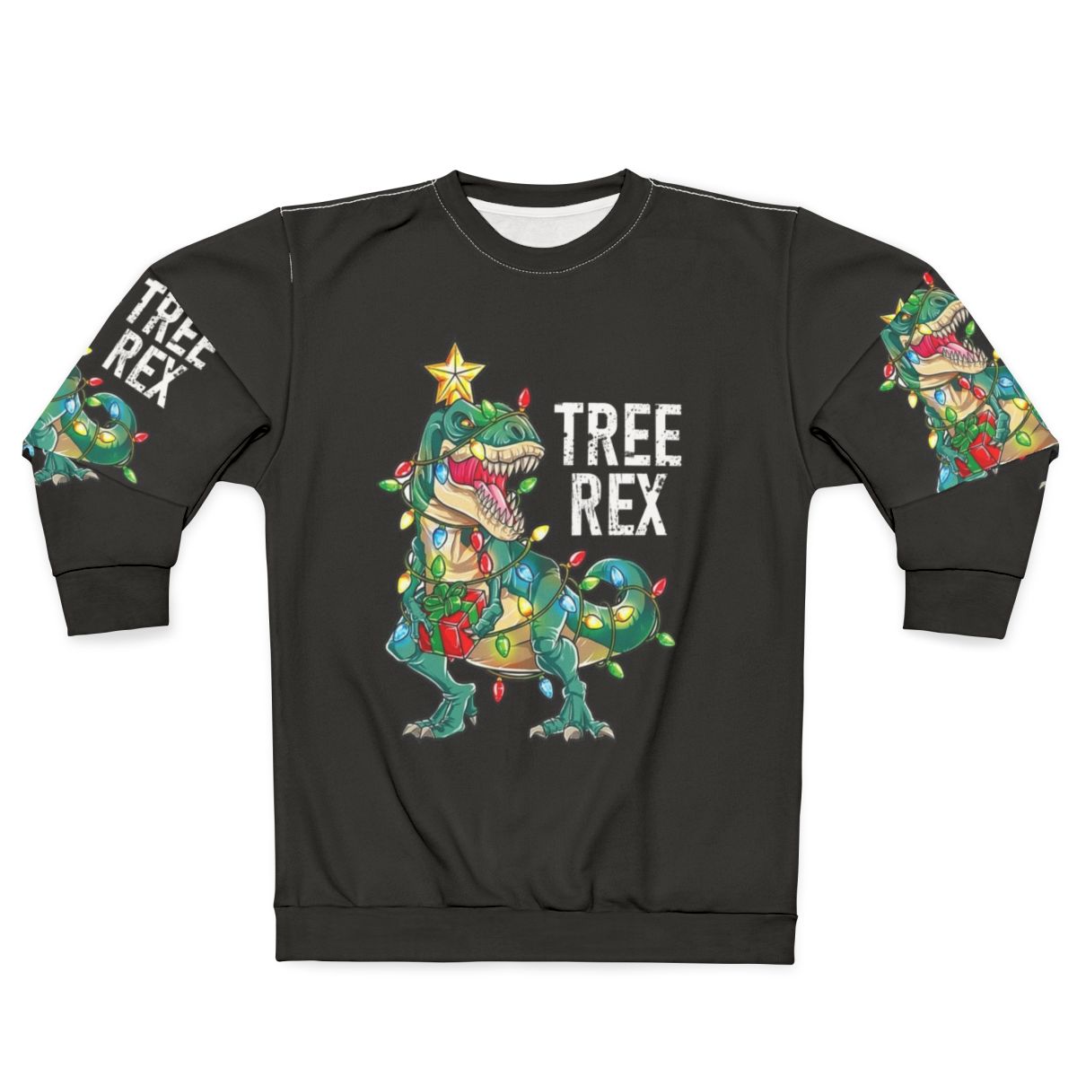 Christmas Dinosaur Tree Rex Sweatshirt
