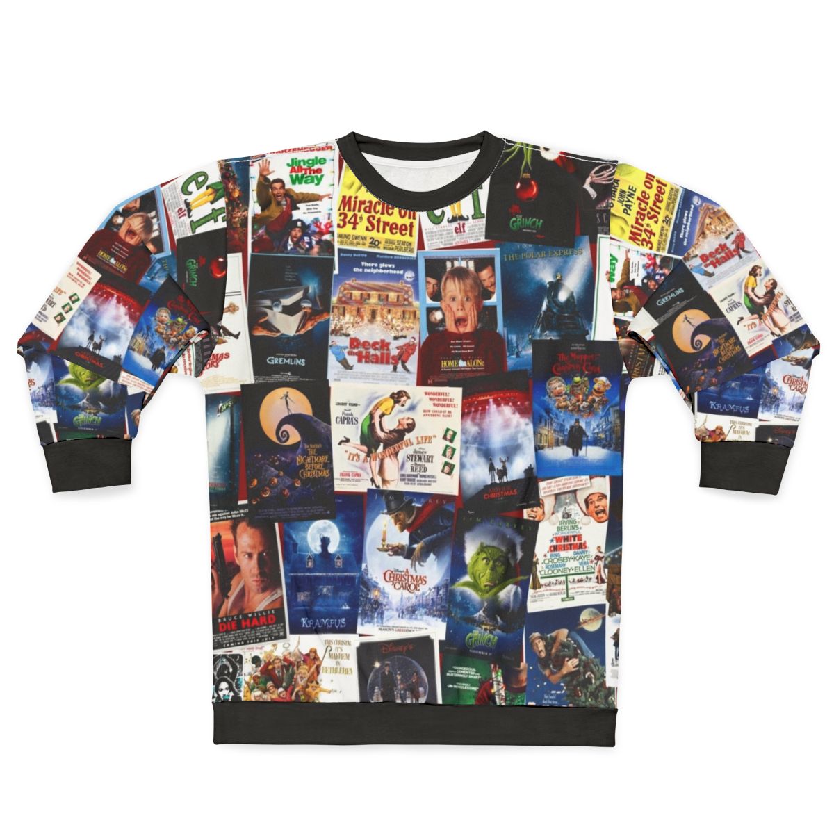 Movie Collage Christmas Sweatshirt
