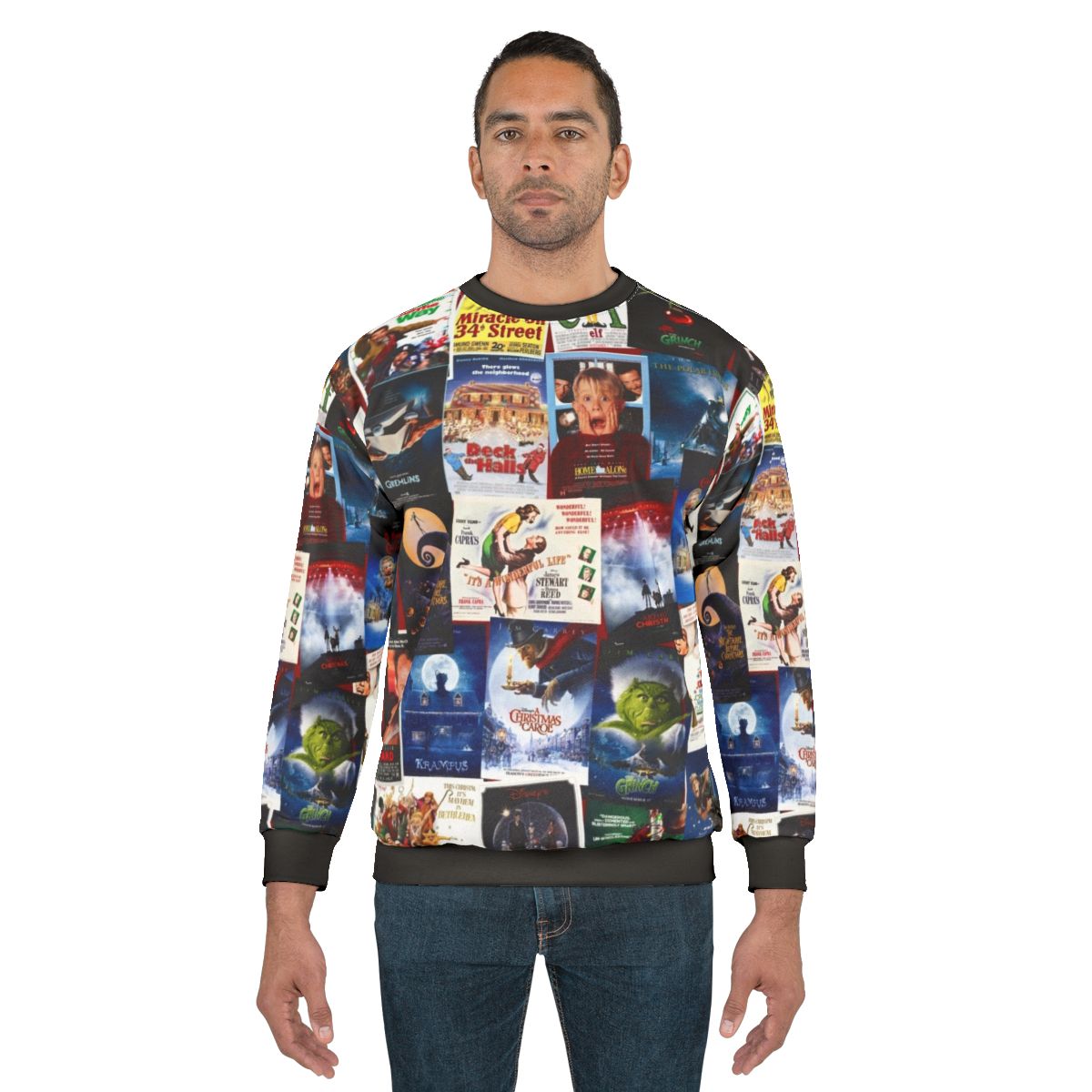 Movie Collage Christmas Sweatshirt