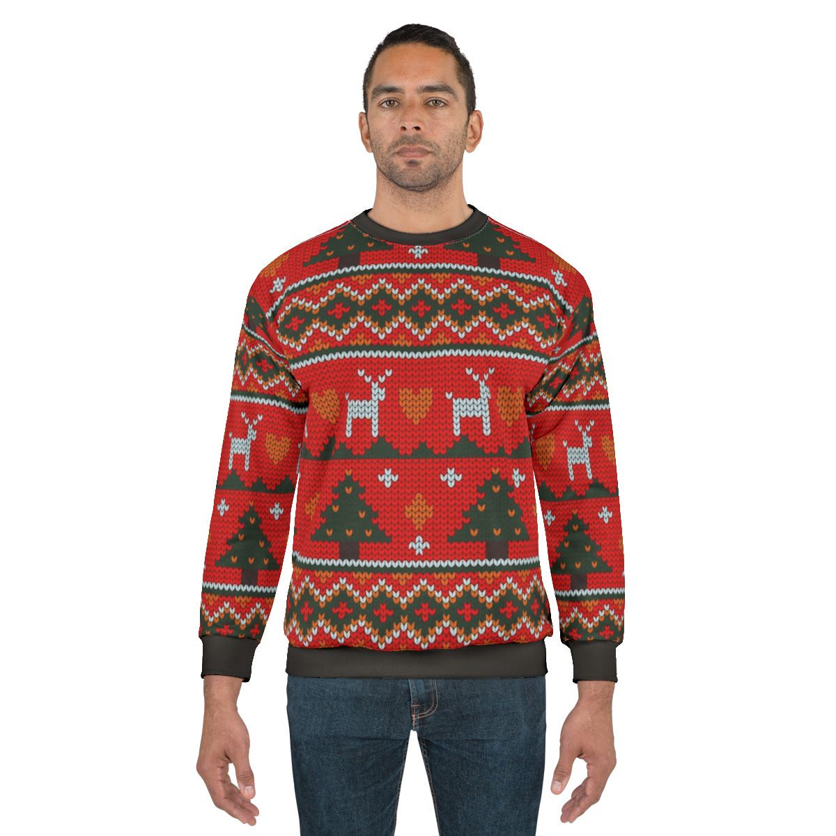 Christmas knit pattern sweater