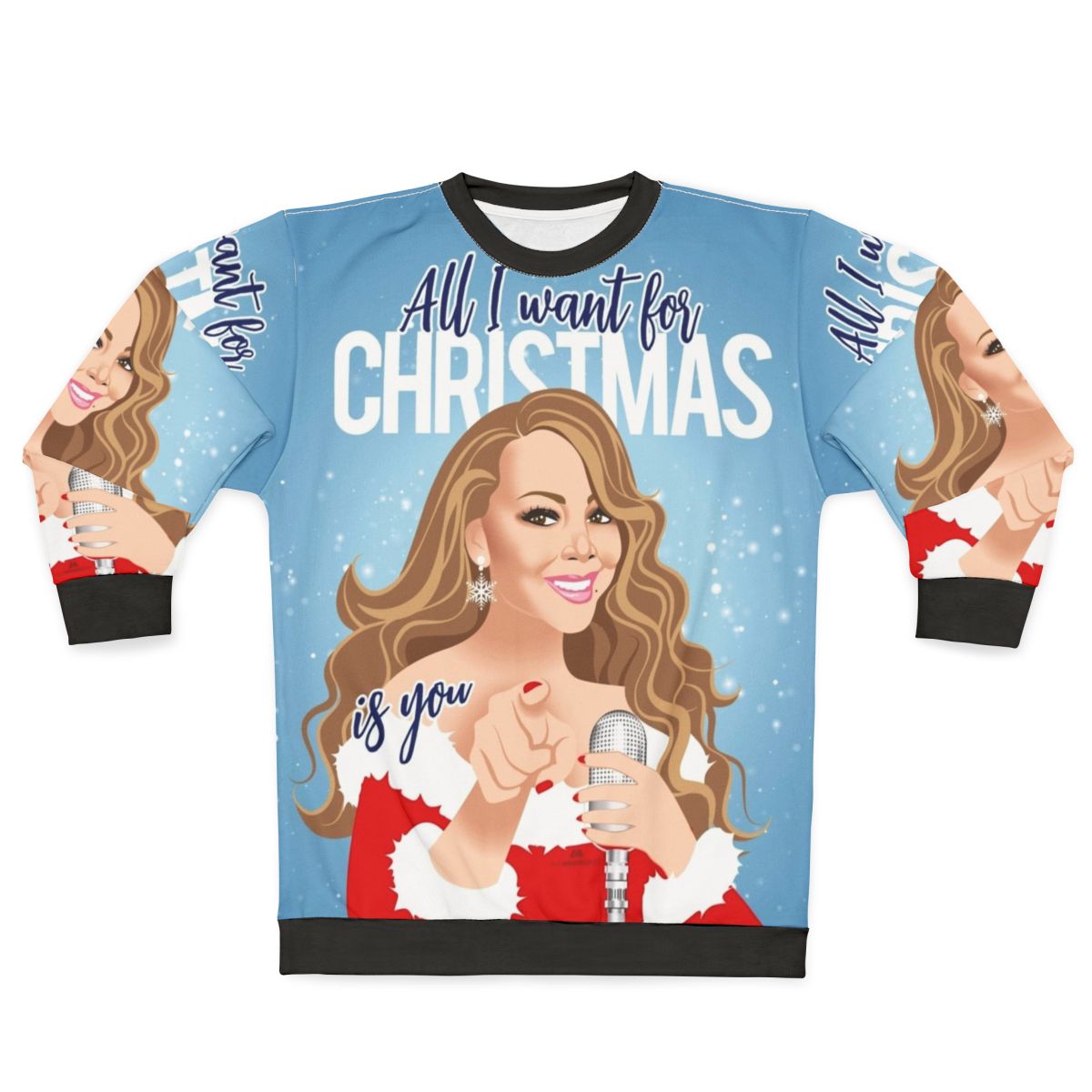 Christmas M Sweatshirt with Alejandro Mogolloart Pop Art Music Design