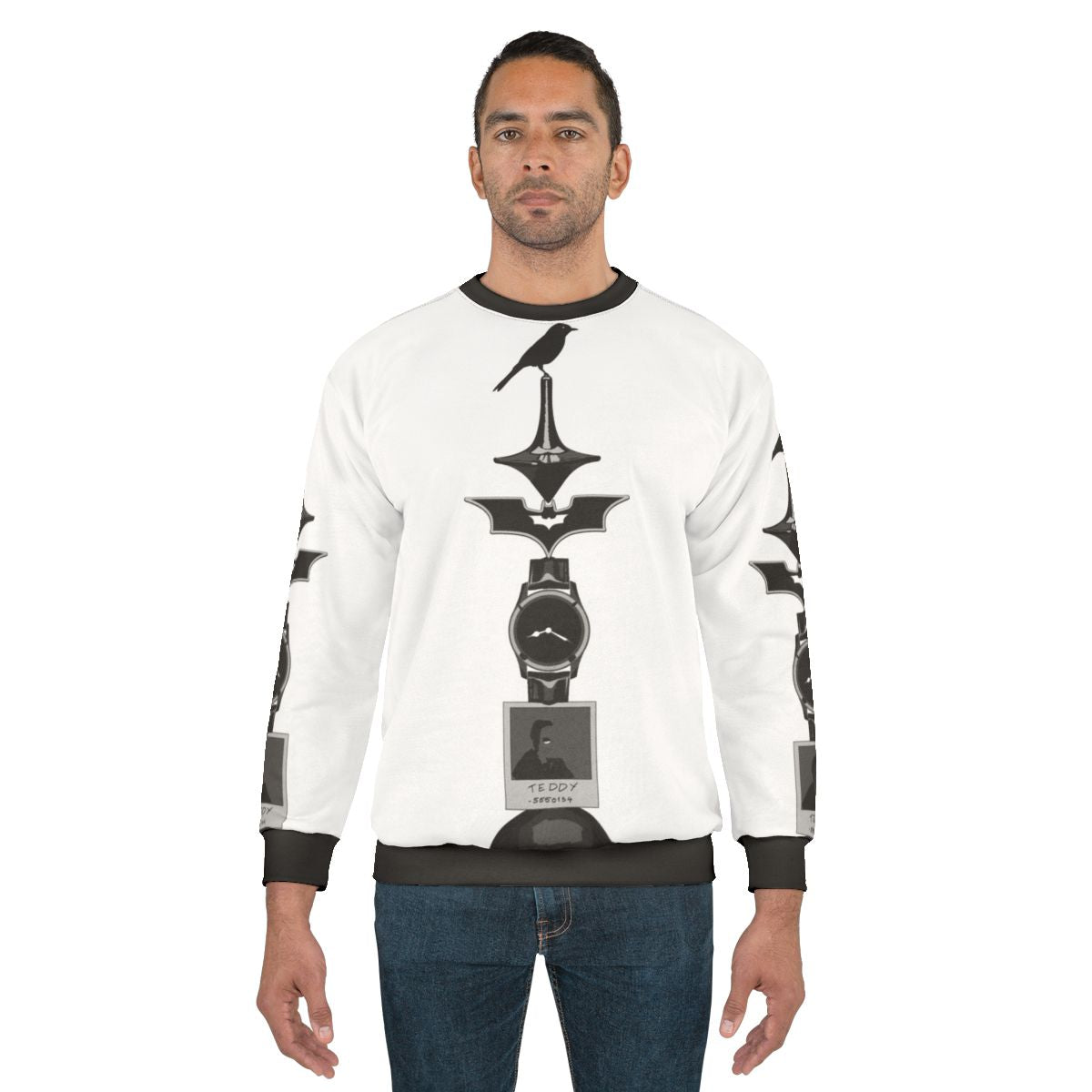 Christopher Nolan Films Tribute Sweatshirt with Sketch Illustration