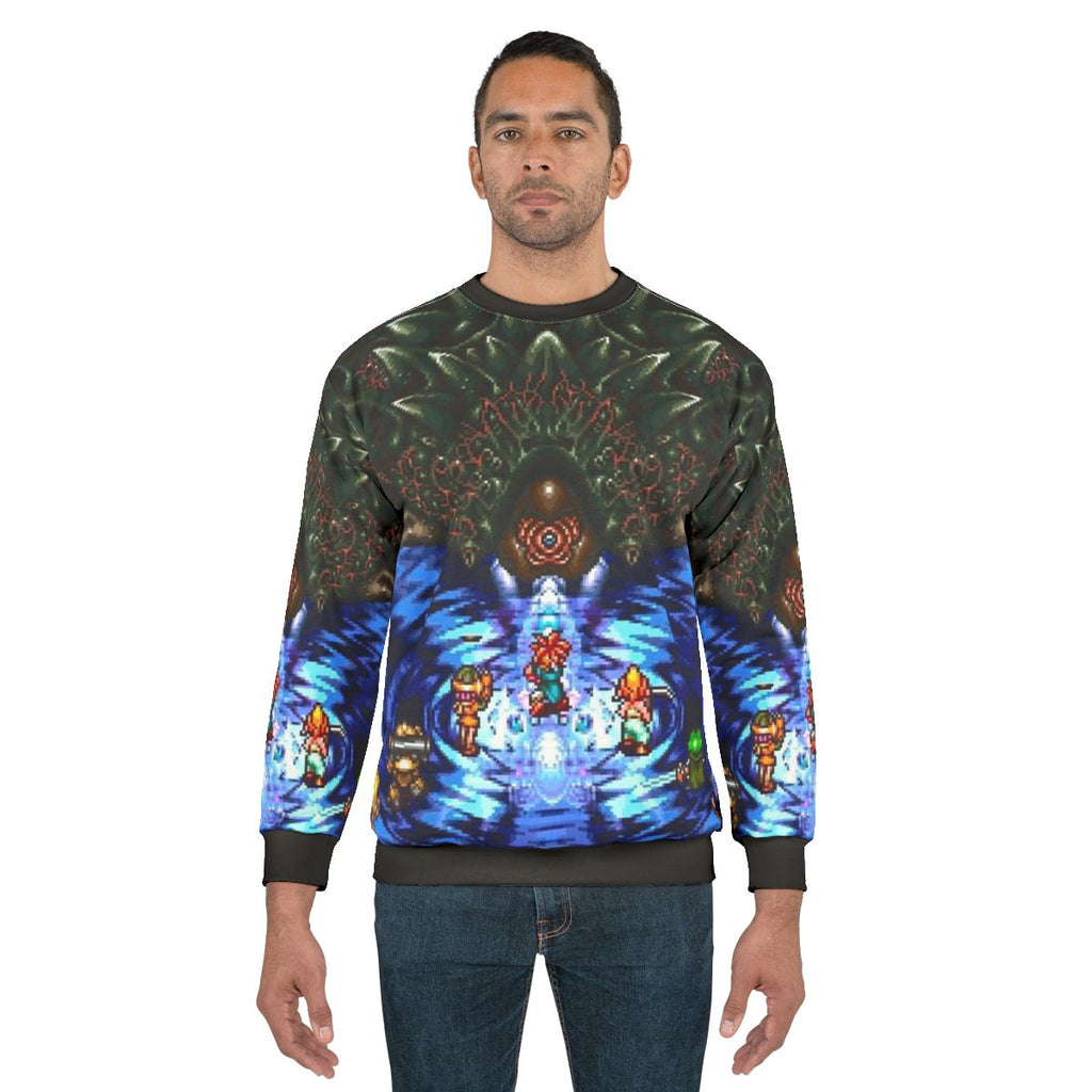 Chrono Trigger Lavos Battle Pixel Art Sweatshirt