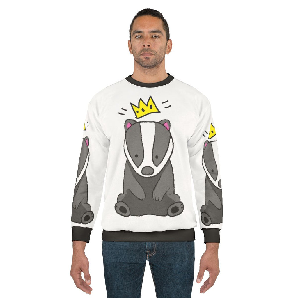 "King of the Badger" Chunt sweatshirt featuring the shapeshifting character from the Hello from the Magic Tavern podcast
