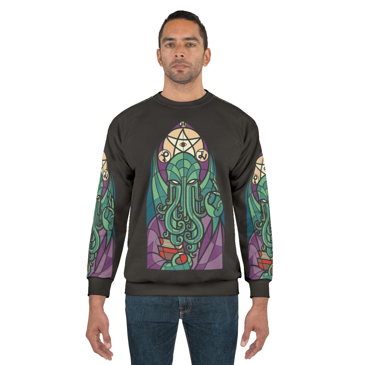 Church of Cthulhu Sweatshirt featuring Cthulhu inspired design