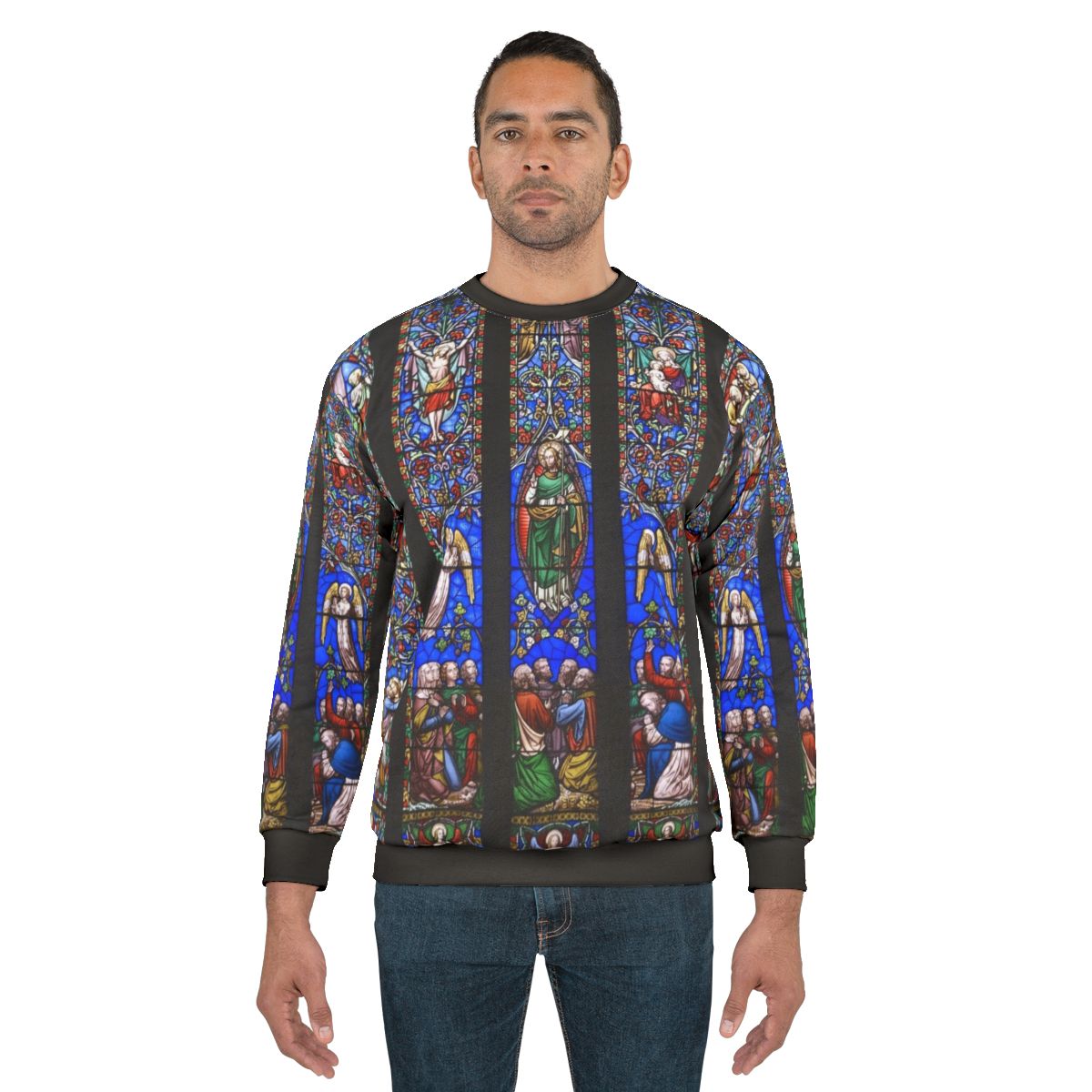Church Stained Glass Window Sweatshirt
