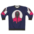 Circle Squid Game Guard Sweatshirt featuring iconic Squid Game character