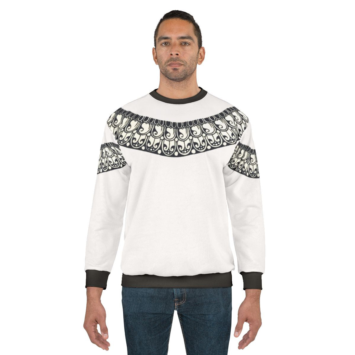 Circle Sweatshirt with Vibrant Patterns